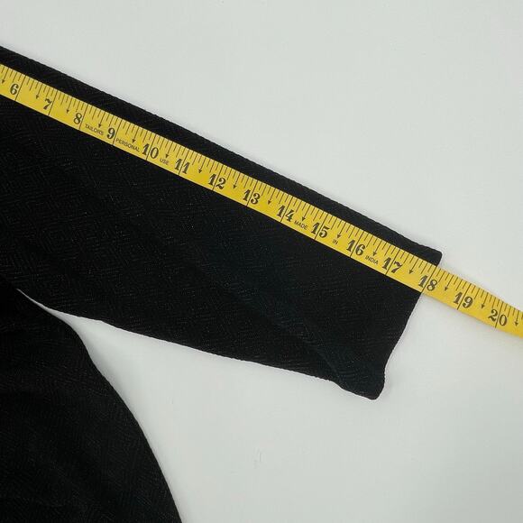 Chico's Women's Tunic Blouse, Black Shimmer, Pullover, Sz. 2 (Med.) - Picture 9 of 11